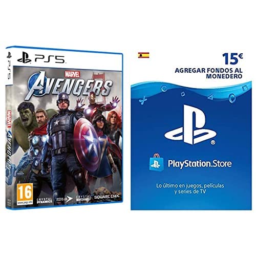 Marvel's Avengers & Sony, PlayStation - Tarjeta Prepago PSN 15€