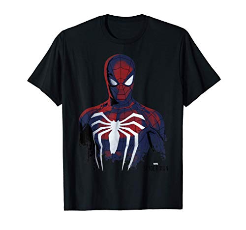 Marvel's Spider-Man Game Grunge Portrait Camiseta