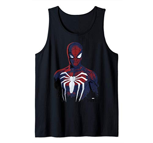 Marvel's Spider-Man Game Grunge Portrait Camiseta sin Mangas