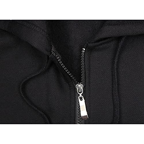 Mass Effect N7 Sudadera con Cremallera Hombre,Cosplay Abrigo De Manga Larga,Sudaderas Negras Basicas Hoodies Hombre Mujer