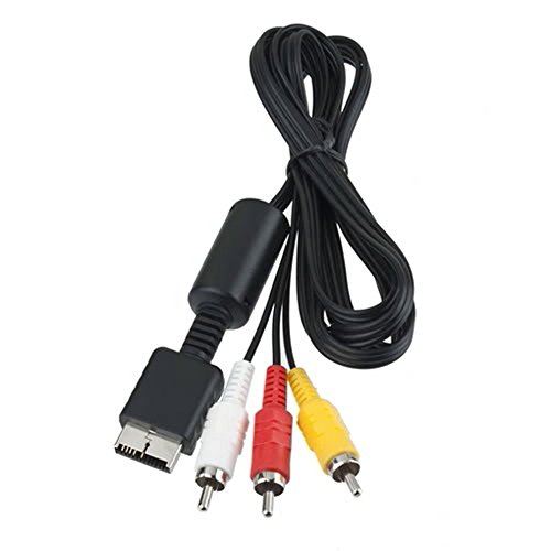massG 1.2m 3 RCA AV Sound Video Audio TV Monitor Cable Wire Lead For Sony Playstation 1, 2 and 3 PS1 PS2 PS3, [Importado de UK]