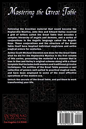 Mastering The Great Table: Volume II of the Mastering Enochian Magick Series: Volume 2