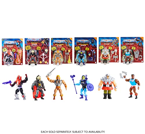 Masters of the Universe (Masters del Universo Orígenes) Figura He-Man deluxe, muñeco articulado de juguete, modelo surtido (Mattel GVL76)