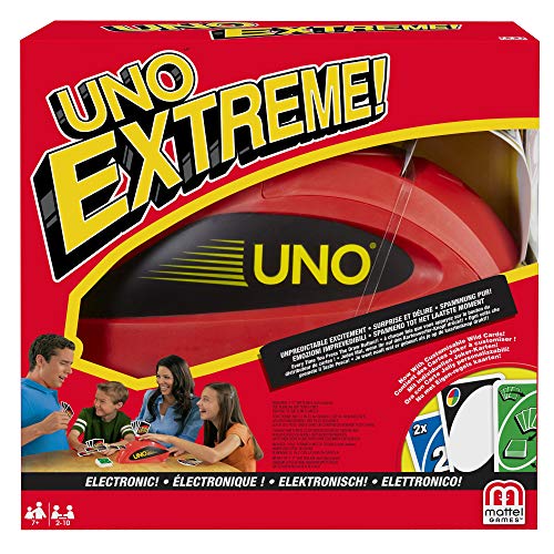 Mattel Games Uno Extreme Card Game with Electronic Launcher