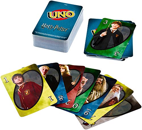 Mattel Games UNO - Harry Potter, Juego de Cartas Para Niños, Multicolor, FNC42