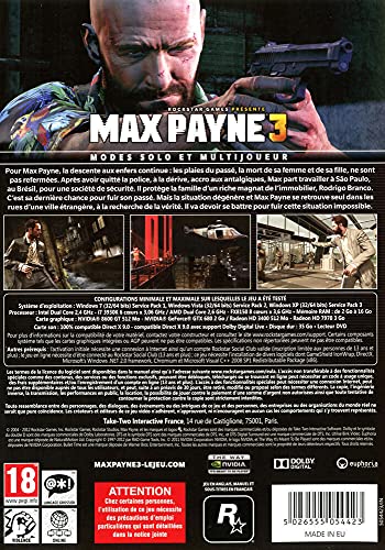 Max Payne 3 [Importación francesa]