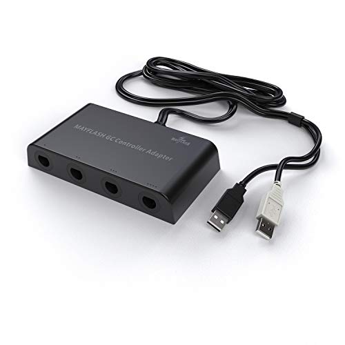 Mayflash GC Controller Adapter for Wii U, PC USB and Switch, 4 Port