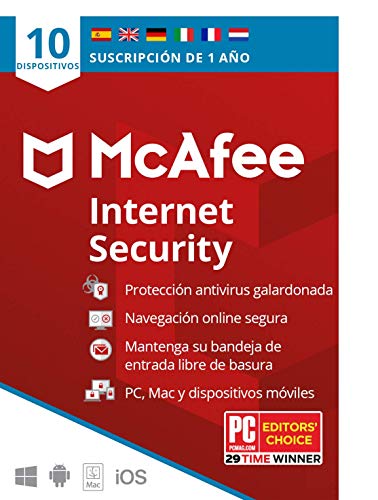 McAfee Internet security 10 dispositivos