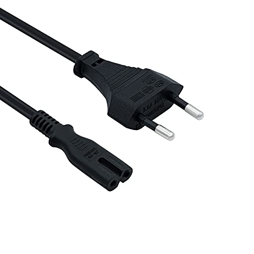 Mcbazel 1.5M Power Cable con Euro IEC C7 Cable de alimentación Adecuado por PS5/ PS4/ PS3/ Xbox Series X/S