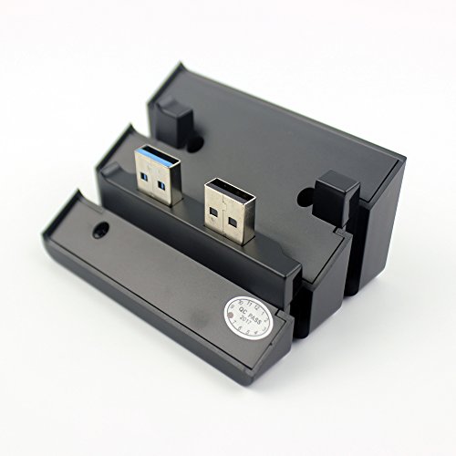 Mcbazel Adaptador de cable DOBE de alta velocidad de 2 a 5 puertos 2.0 3.0 USB HUB para PS4 Pro - Negro