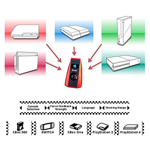 Mcbazel Brook Raslution Racing Wheel Converter para PS3 / PS4 / Xbox 360 / Xbox One / NS Switch