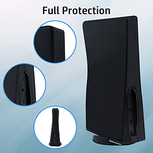 Mcbazel Funda protectora antiarañazos / resistente al agua Funda protectora para PS5 Edición digital / Consolas Ultra HD – Negro