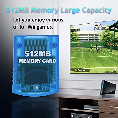 Mcbazel Tarjeta de Memoria de Almacenamiento para Juegos de 512 MB para Consola Wii/Gamecube GC