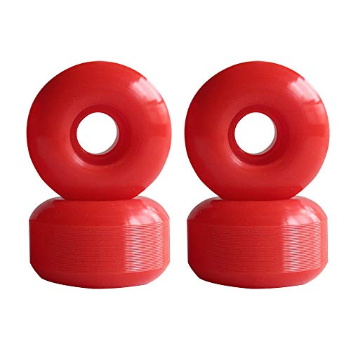 MCTY 4 ruedas para monopatín, ruedas oscilantes dobles de poliuretano de alta velocidad de 52 mm x 32 mm, ruedas de repuesto para monopatín, color negro