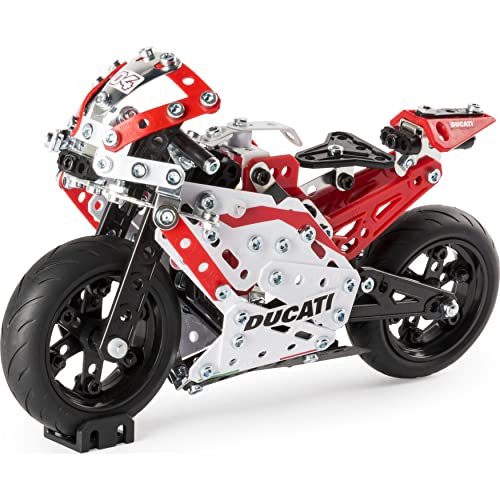 Meccano – Ducati Desmosedici GP S.T.E.A.M Kit de Construcción con Suspensión de Muelle de Bobina, para Edades de 10 años en adelante