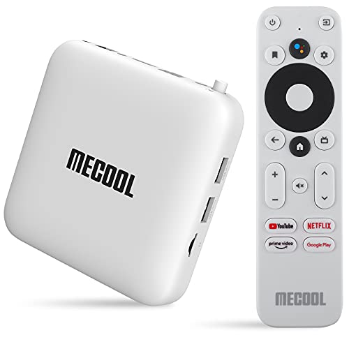 MECOOL KM2 Android TV Box 10.0 Android TV con Netflix Certificado Amlogic S905X2-B TV Box Android 4K Streaming Media Player Certificado Google 2G DDR4 8G EMMc BT 4.2 Smart Box TV Android Dolby Audio