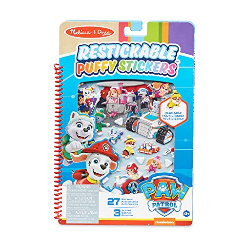 Melissa & Doug, PAW Patrol, Adesivi Morbidi la Montagna di Jake, 27 adesivi riutilizzabili