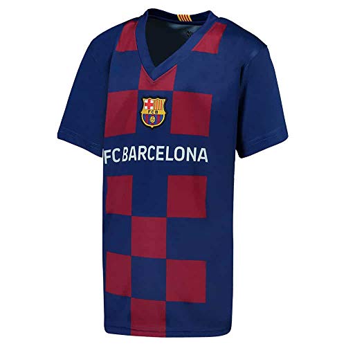 Messi 2020 Barcelona - Conjunto oficial de 2019 y 2020 en blíster camiseta + pantalones cortos Barcelona 10 niño (6 años)