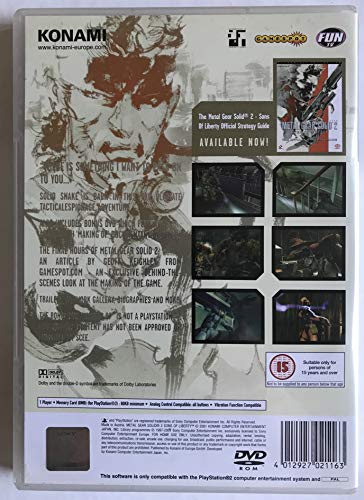 Metal Gear Solid 2: Sons Of Liberty Ps2 Uk