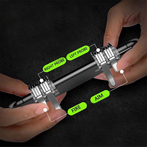 Metal Smartphone Mobile Gaming Trigger para Pubg Gamepad Móvil Fuego Objetivo Botón L1R1 Key Shooter Pubg Controlador Disparadores