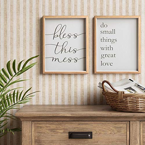 Metrekey Marco de fotos de 20 x 25 cm con cristal, caja 3D con paspartú para formatos de imagen de 13 x 18 cm, juego de 2 marcos de fotos amarillos para mesa y colgante de pared