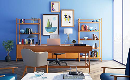 Metrekey Marco de fotos de 20 x 25 cm con cristal, caja 3D con paspartú para formatos de imagen de 13 x 18 cm, juego de 2 marcos de fotos amarillos para mesa y colgante de pared