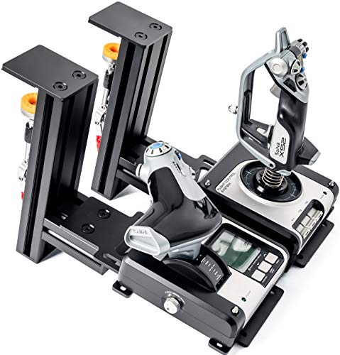 MEZA MOUNT -Soporte de escritorio compatible con Logitech G X52/X52 Pro/X56/X56 Rhino/Thrustmaster T.16000M FCS/TCA Officer Pack Airbus