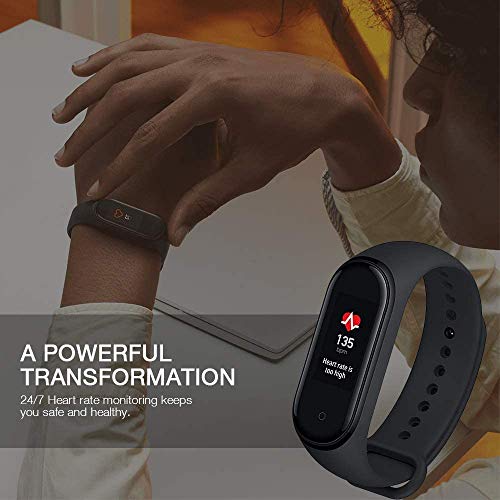 Mi pulsera inteligente Bluetooth 4 con pulsómetro negro