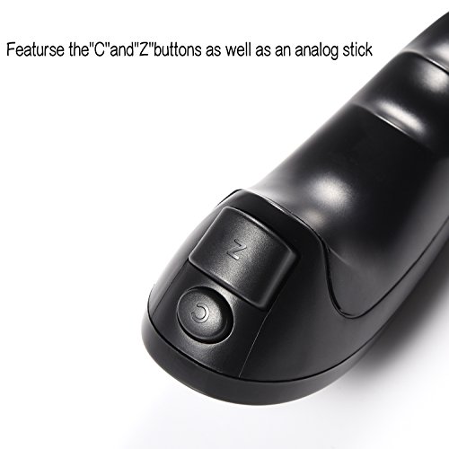 miadore - 2 mandos Nunchuck para Wii y consola Wii U, Wii Nunchuck Controller de repuesto para WII U videojuegos, color negro y blanco