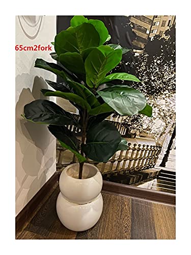 MiaoMiao 60-12 2 cm 3 Fork Artificial Banyan Branch Ground Fake Fake Plantas Realista Plástico Palmera Bricolaje Sala de Estar Hogar Dectorio Service (Color : 65cm 2fork)