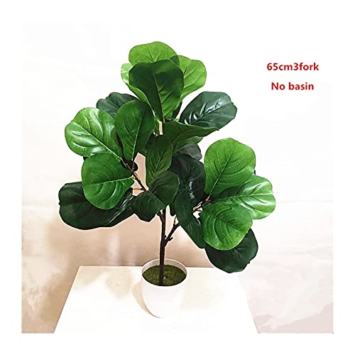 MiaoMiao 60-12 2 cm 3 Fork Artificial Banyan Branch Ground Fake Fake Plantas Realista Plástico Palmera Bricolaje Sala de Estar Hogar Dectorio Service (Color : 65cm 2fork)
