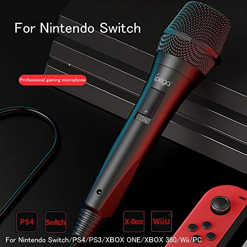 Micrófono de mano KondaTech para PS4 Nintendo Switch y X-box, micrófono universal para PlayStation 4, Guitar Hero, Rock Band