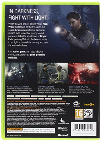 Microsoft Alan Wake Xbox 360 Pal Dvd - Juego