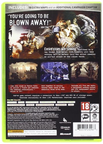 Microsoft Gears of War 2, Xbox 360, ENG - Juego (Xbox 360, ENG, Xbox 360, Shooter, Epic Games, 11/07/2008, M (Maduro), ENG)