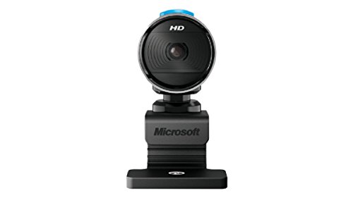 Microsoft LifeCam Studio - Webcam (Seguimiento de cara, Full HD, función de foto, micrófono incorporado, tipo de montaje: Clip/Stand, trípode montable), negro y plata