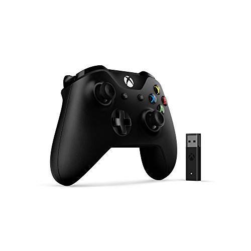 Microsoft – Mando Xbox + Adaptador Inalámbrico Compatible con PC