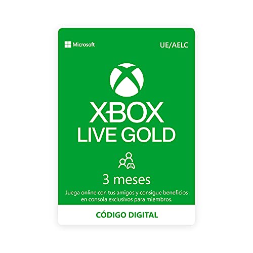 Microsoft Suscripción Xbox Live Gold - 3 Meses | Xbox Live - Código de descarga