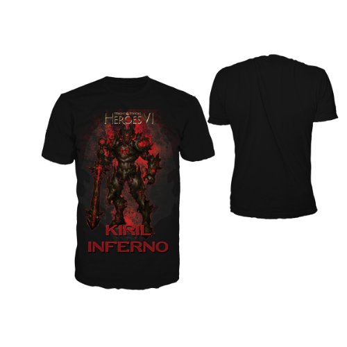 Might and Magic Heroes IV -L - Camiseta de colour negro