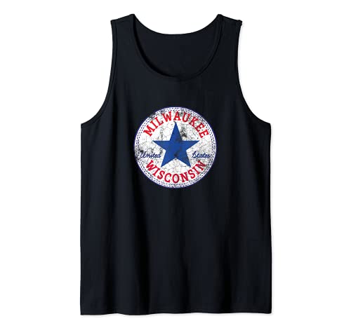 Milwaukee Wisconsin USA Estados Unidos Outdoor Skater Rocker Camiseta sin Mangas