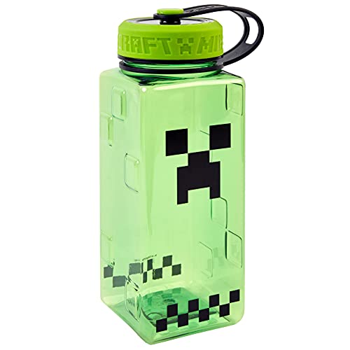 Minecraft 36 Oztritan Union, Botella de plástico para Beber, mercancía Perfecta para Regalo, Tritan