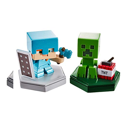 Minecraft Boost Pack de 2 Minifiguras Alex y Creeper (Mattel GKT43)