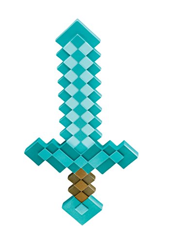 Minecraft - DISKX65684 - Accesorio de disfraz para niños, espada de diamante Mojang, talla única