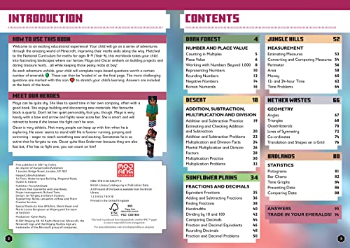 Minecraft Maths Ages 8-9: Official Workbook (Minecraft Education)