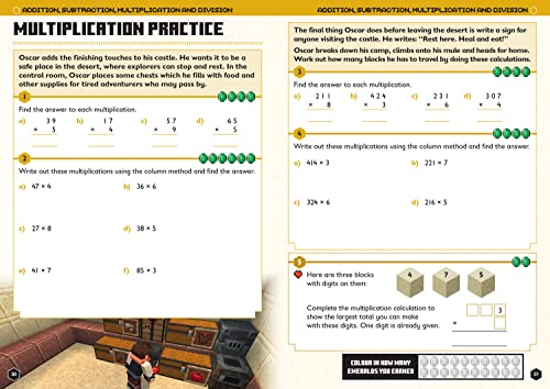 Minecraft Maths Ages 8-9: Official Workbook (Minecraft Education)
