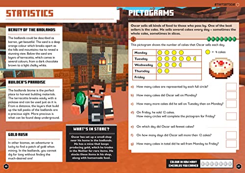 Minecraft Maths Ages 8-9: Official Workbook (Minecraft Education)