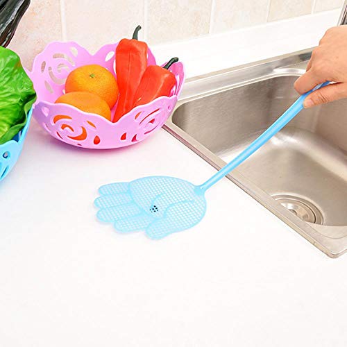 Miner Plástico Swatter de Moscas Batir Insecto Moscas Pat Slap Tool Inicio Anti Mosquito Shoot Fly Control de plagas Fly Swatters, Color Aleatorio