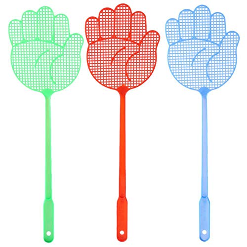 Miner Plástico Swatter de Moscas Batir Insecto Moscas Pat Slap Tool Inicio Anti Mosquito Shoot Fly Control de plagas Fly Swatters, Color Aleatorio