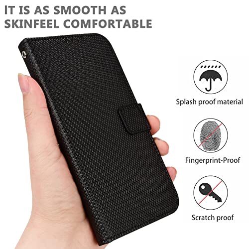 MingMing Funda para Google Pixel 3A XL, Soporte Plegable, Ranura para Tarjeta, Diamante PU Flip Phone Cover Case para Google Pixel 3A XL