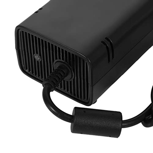 Mini Fuente de alimentación del Adaptador de ladrillo de CA Sellado para Xbox 360 Slim con Cable de Cargador 135W Universal 110-220V Voltaje Ancho Bajo Ruido Enchufe Europeo Negro