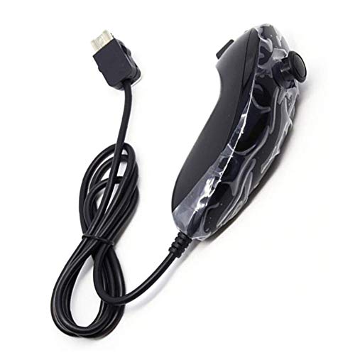 mini kitty 2 en 1 Motion Plus Mando y Nunchunk para Nintendo Wii/Wii u + Funda de Silicona - Negro